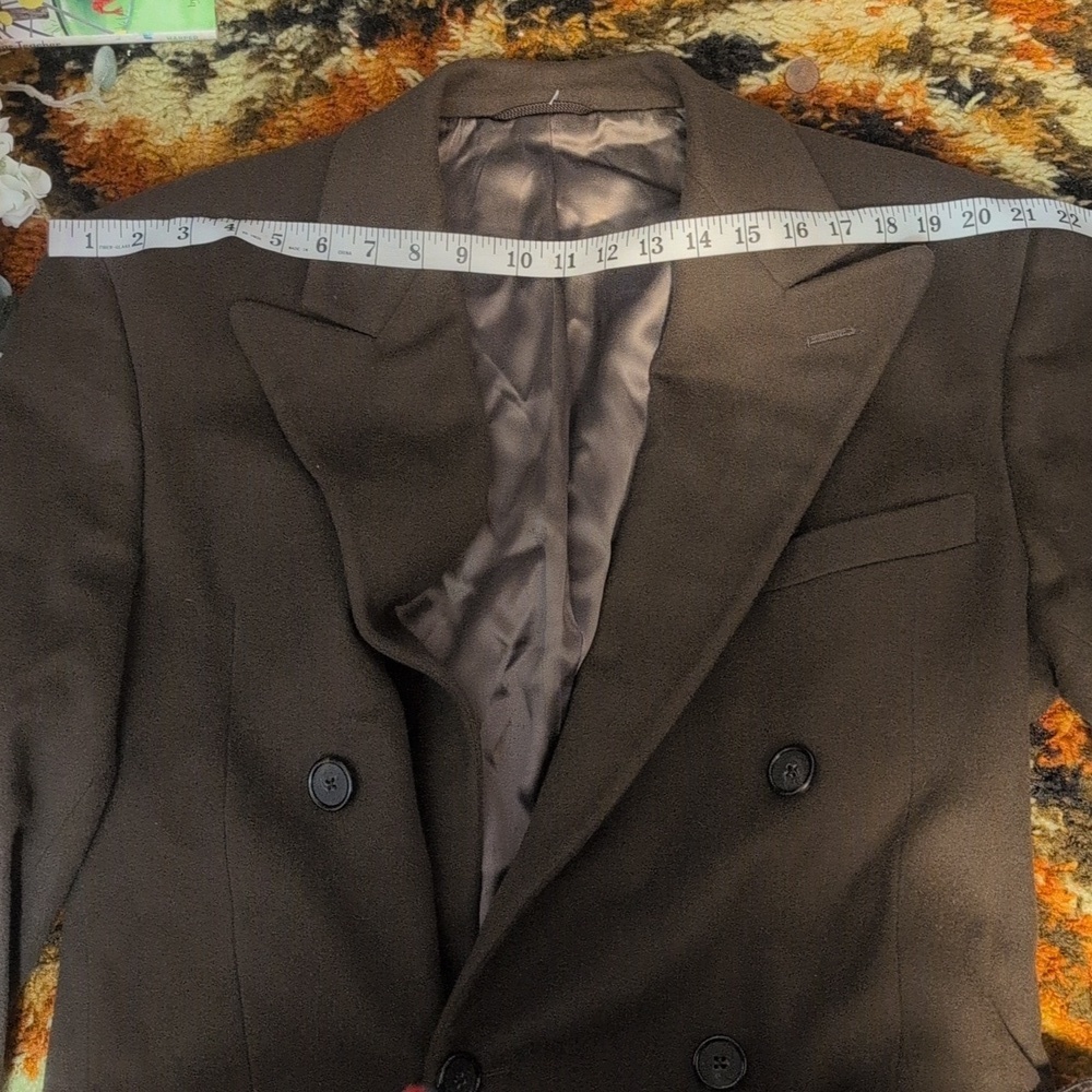 Polo University Club By Ralph Lauren Brown Wool Long Length Coat Vintage - Picture 9 of 10